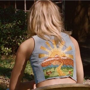 Stoned Immaculate "Let the Sunshine In" Embroidered Vest